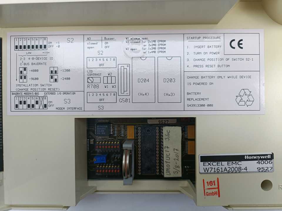 Honeywell W7161A2008-4 4007 Excel EMC