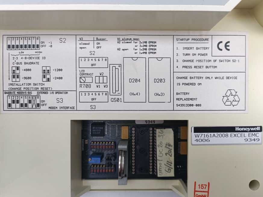 Honeywell W7161A2008 4006 Excel EMC
