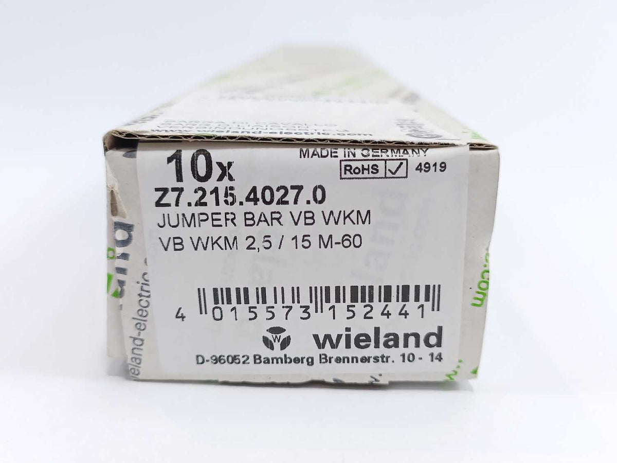 Wieland Z7.215.4027.0 Jumper Bar VB WKM 2,5/15 M-60 Batch 10pcs