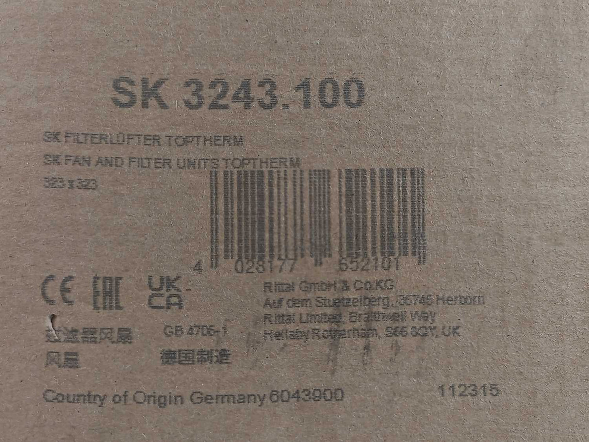 Rittal SK 3243.100 SK Fan and Filter Units TopTherm 323x323