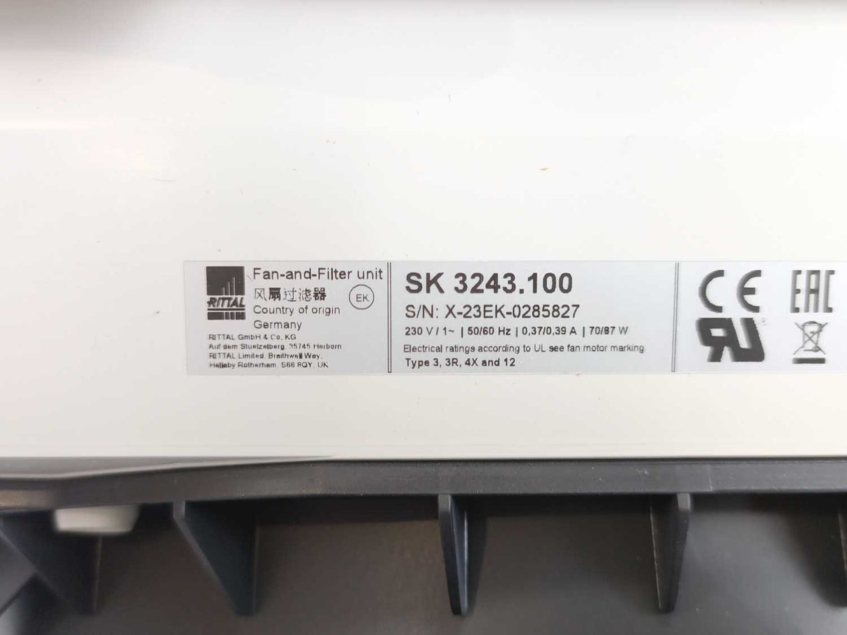 Rittal SK 3243.100 SK Fan and Filter Units TopTherm 323x323