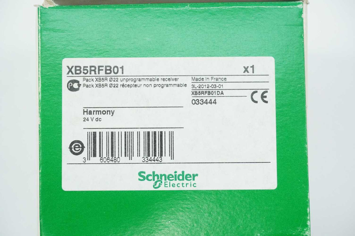 Schneider Electric XB5RFB01 Harmony XB5R Ø22 Unprogrammable Receiver Pack