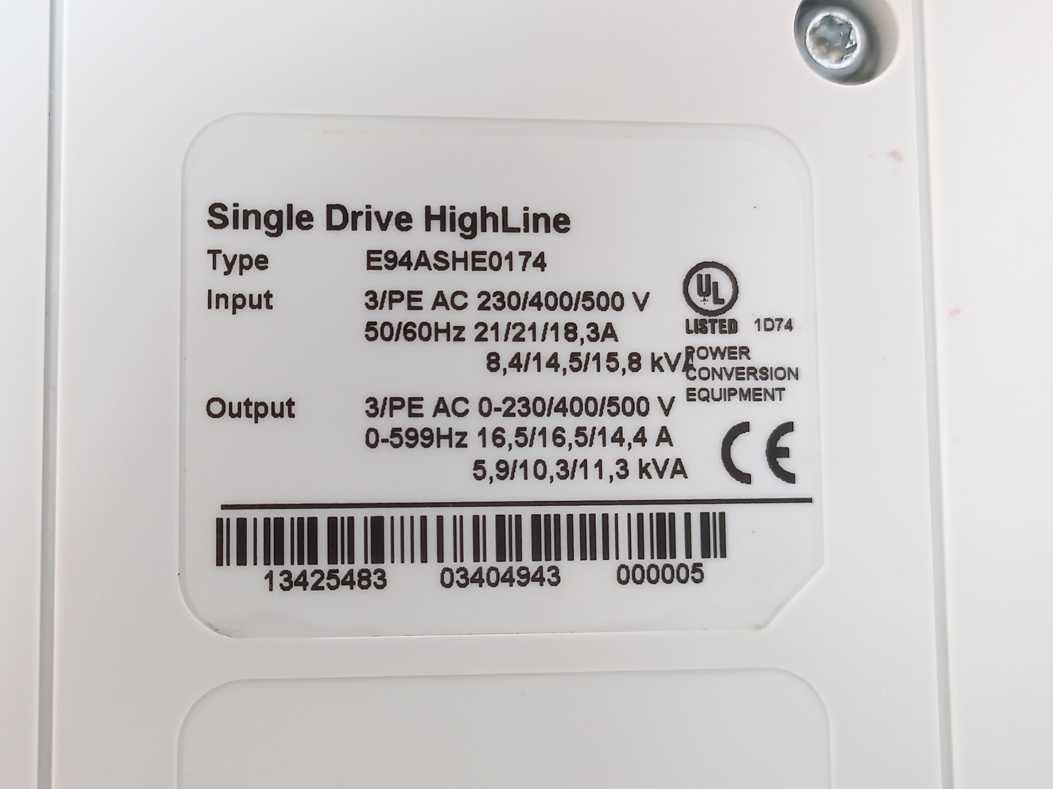 LENZE E94ASHE0174 13425483, Single Line, High-Line
