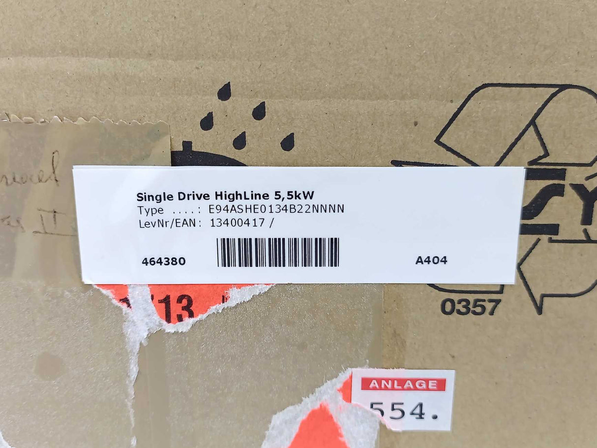 LENZE E94ASHE0134 13400417, Single Line, High-Line