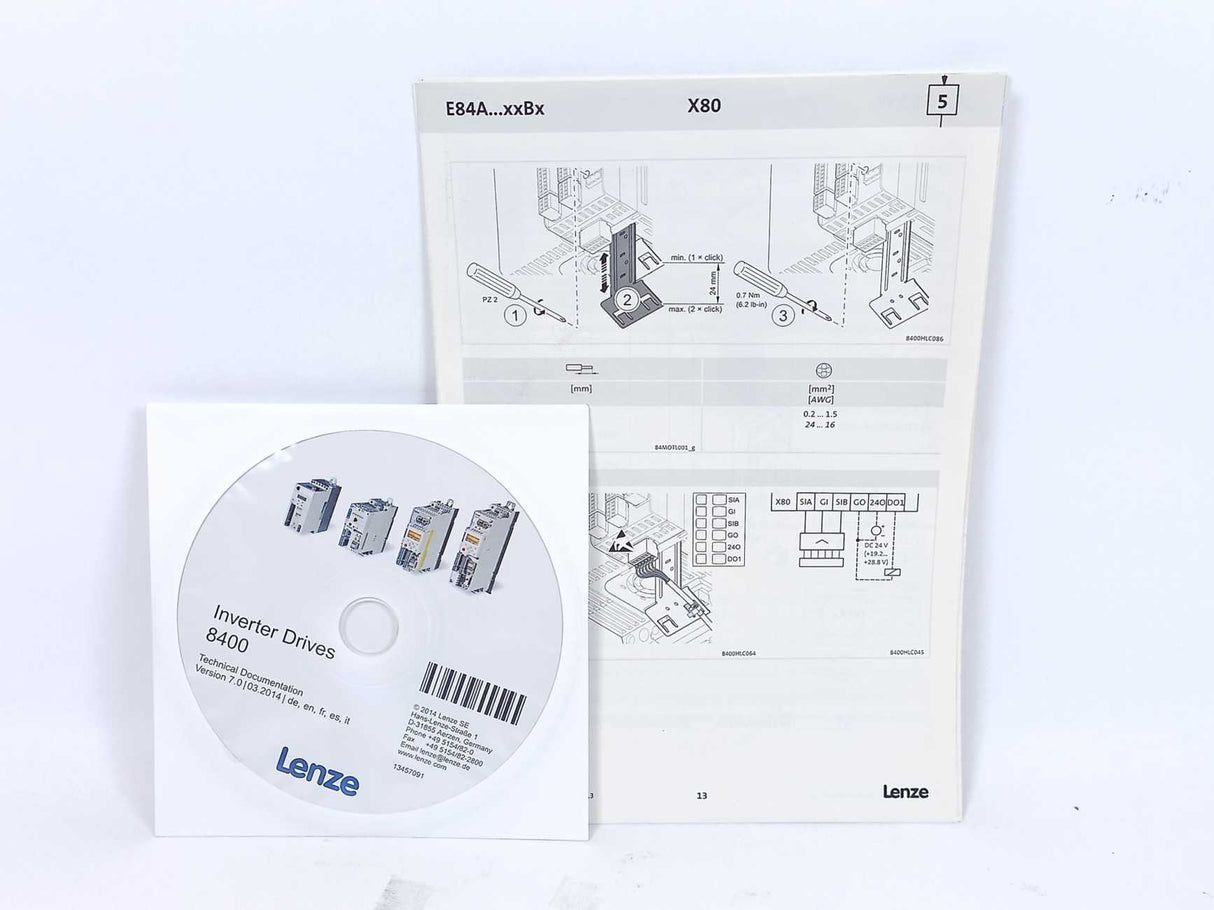 LENZE E84AVHCE1534SB0 Inverter Drives 8400, High Line C 15Kw