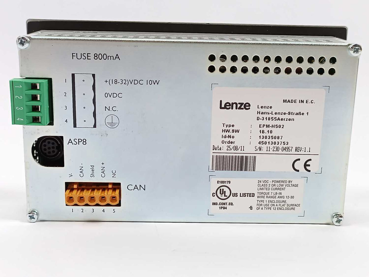 LENZE EPM-H502 13035087, Touchscreen