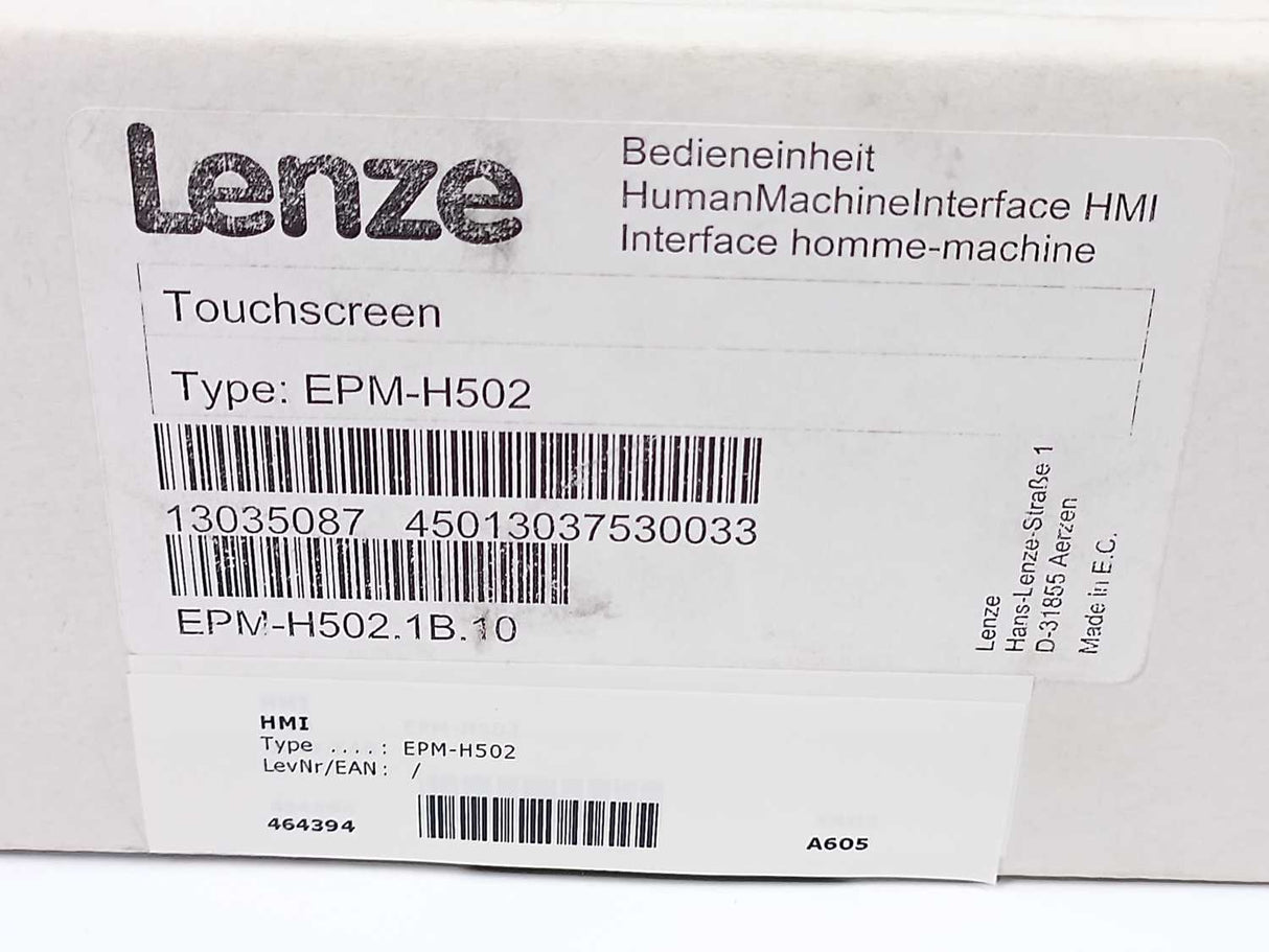 LENZE EPM-H502 13035087, Touchscreen