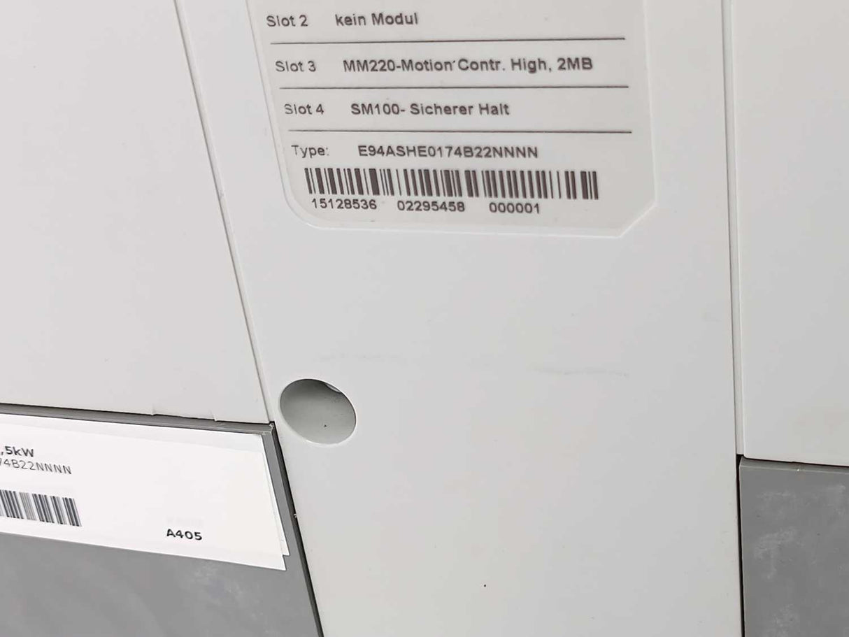 LENZE E94ASHE0174 Single Drive HighLine, W:MM220, SM100