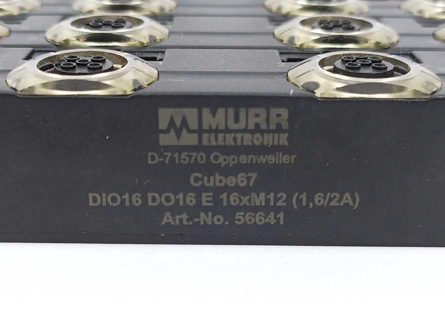 MURR Eletronik 56641 CUBE67 DIO16 DO16 E 16XM12 (1,6/2A)