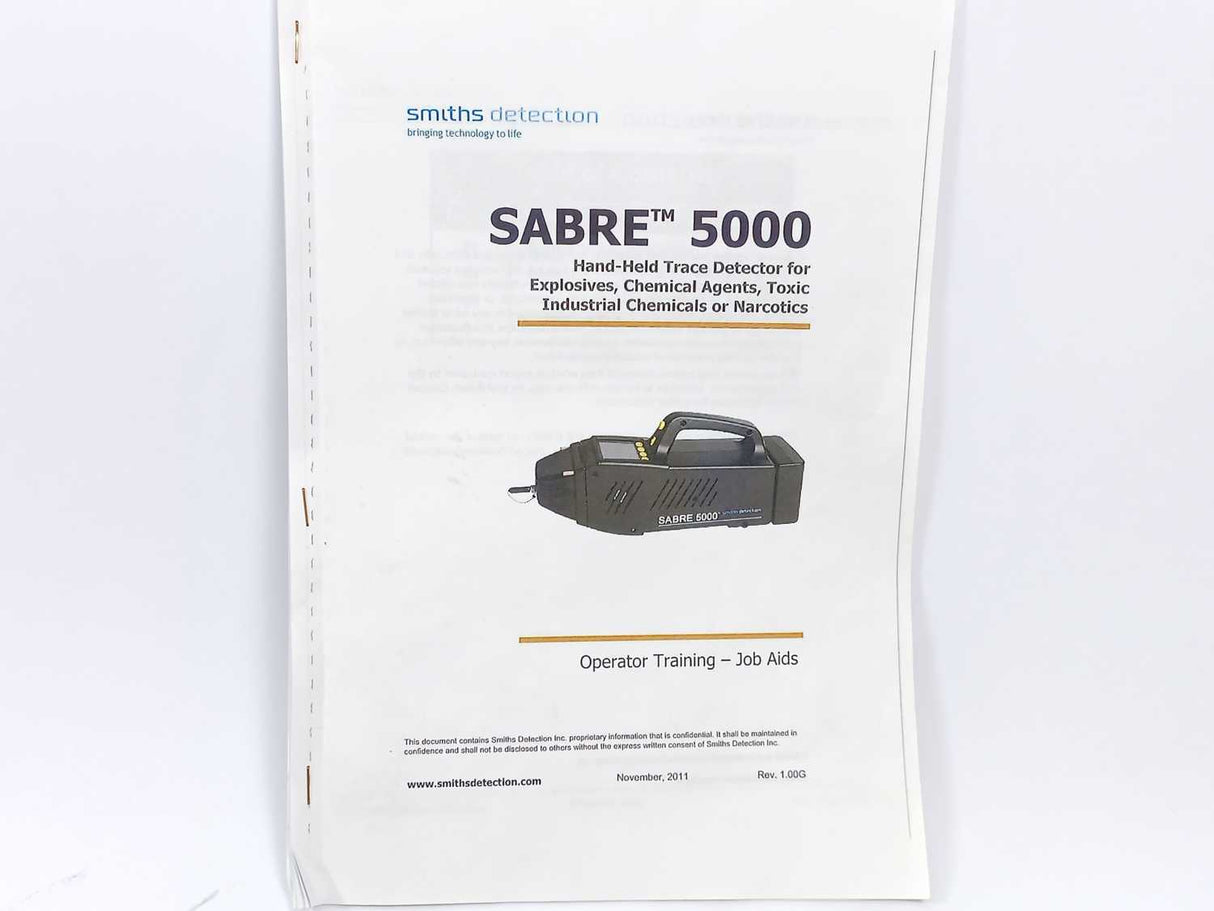 Smiths Sabre 5000 Handheld Trace Detector – IMS Explosives Narcotics Analyzer