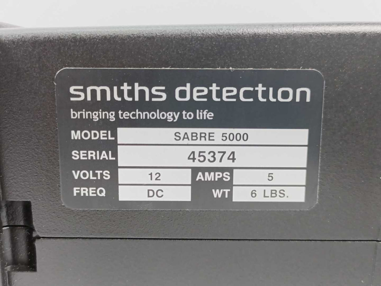 Smiths Sabre 5000 Handheld Trace Detector – IMS Explosives Narcotics Analyzer