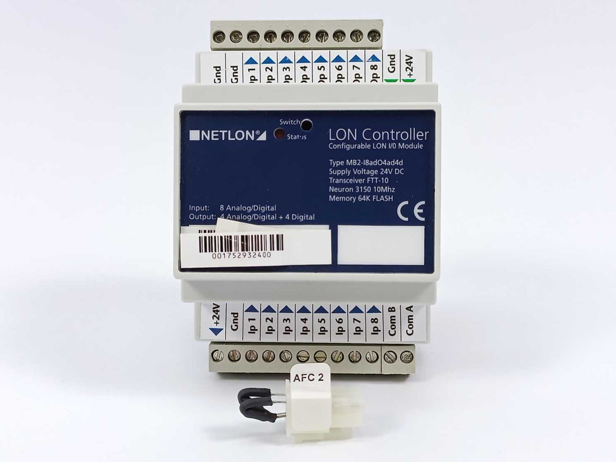 LK Netlon MB2-I8adO4ad4d LON Controller Configurable LON I/0 Module