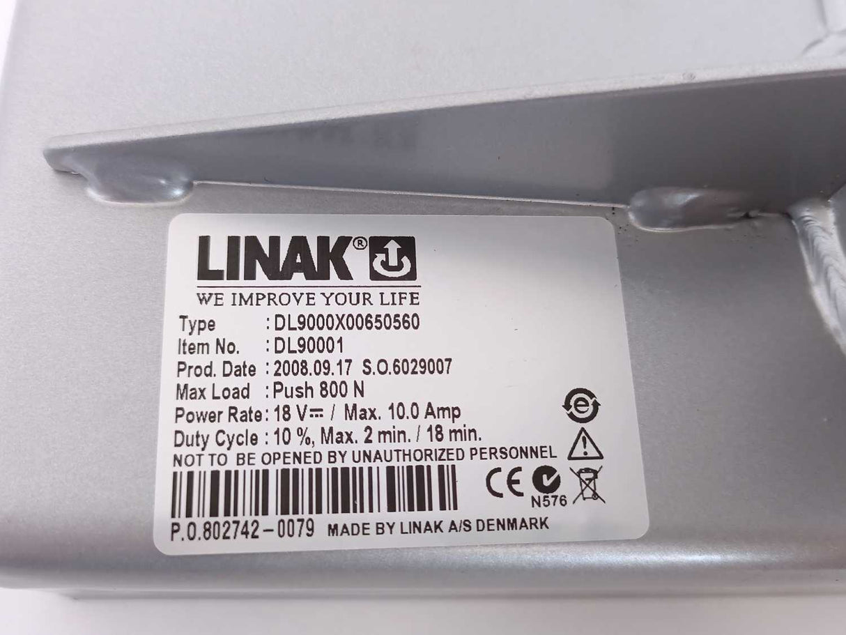LINAK DL90001 DL9000X00650560 Actuator, Max load: Push 800
