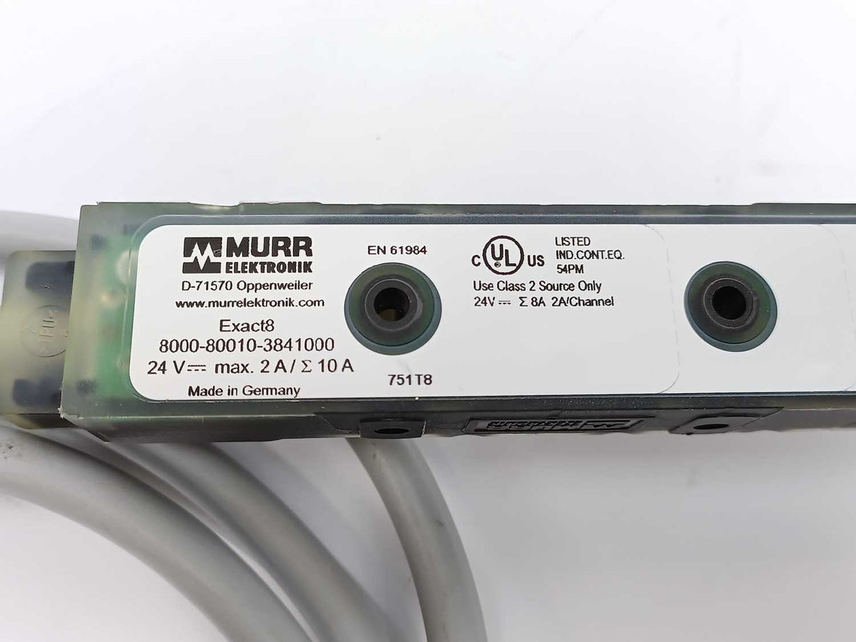 MURR Elektronik 8000-80010-3841000 Exact8 Distribution Module 24V