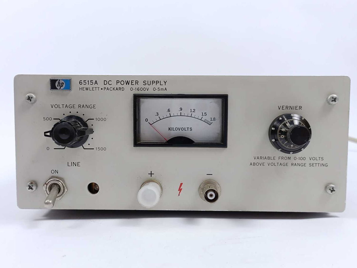 Hewlett Packard 6515A DC Power Supply 0-1600V 0-5mA
