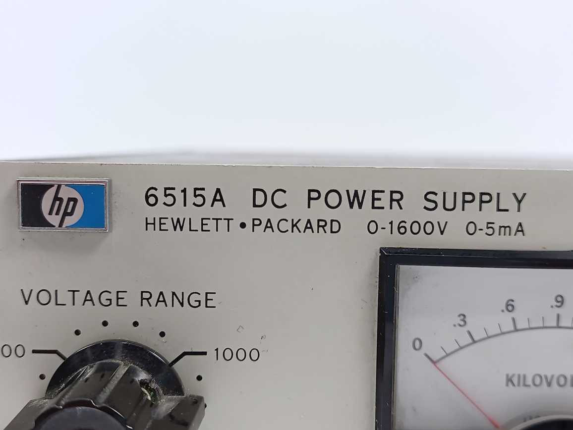 Hewlett Packard 6515A DC Power Supply 0-1600V 0-5mA