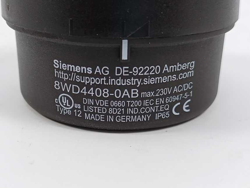 Siemens 8WD4408-0AB Screw for Floor/Angle Mounting