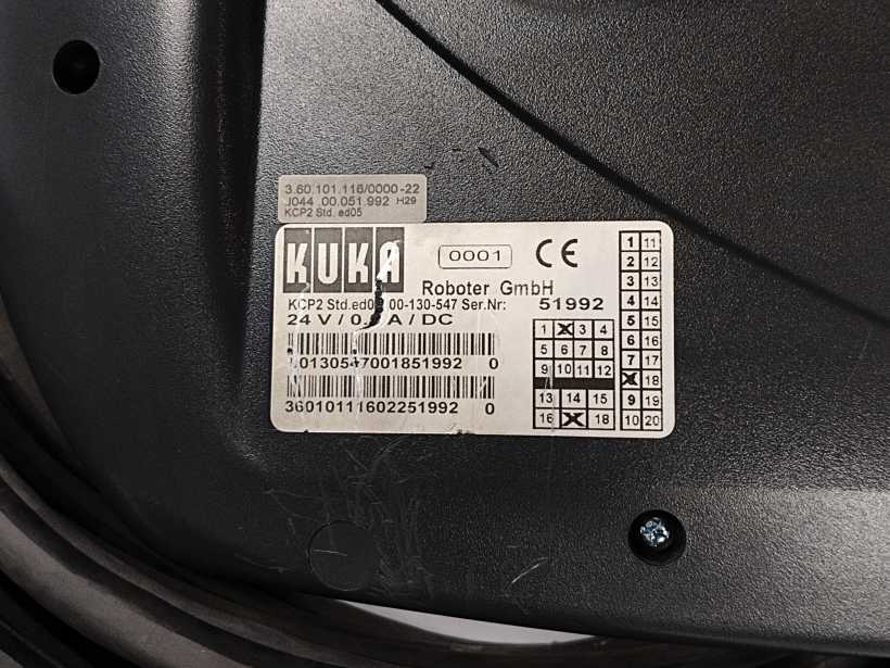 KUKA 00-130-547 KCP2 Control Panel 2 w/ Cable, 24VDC