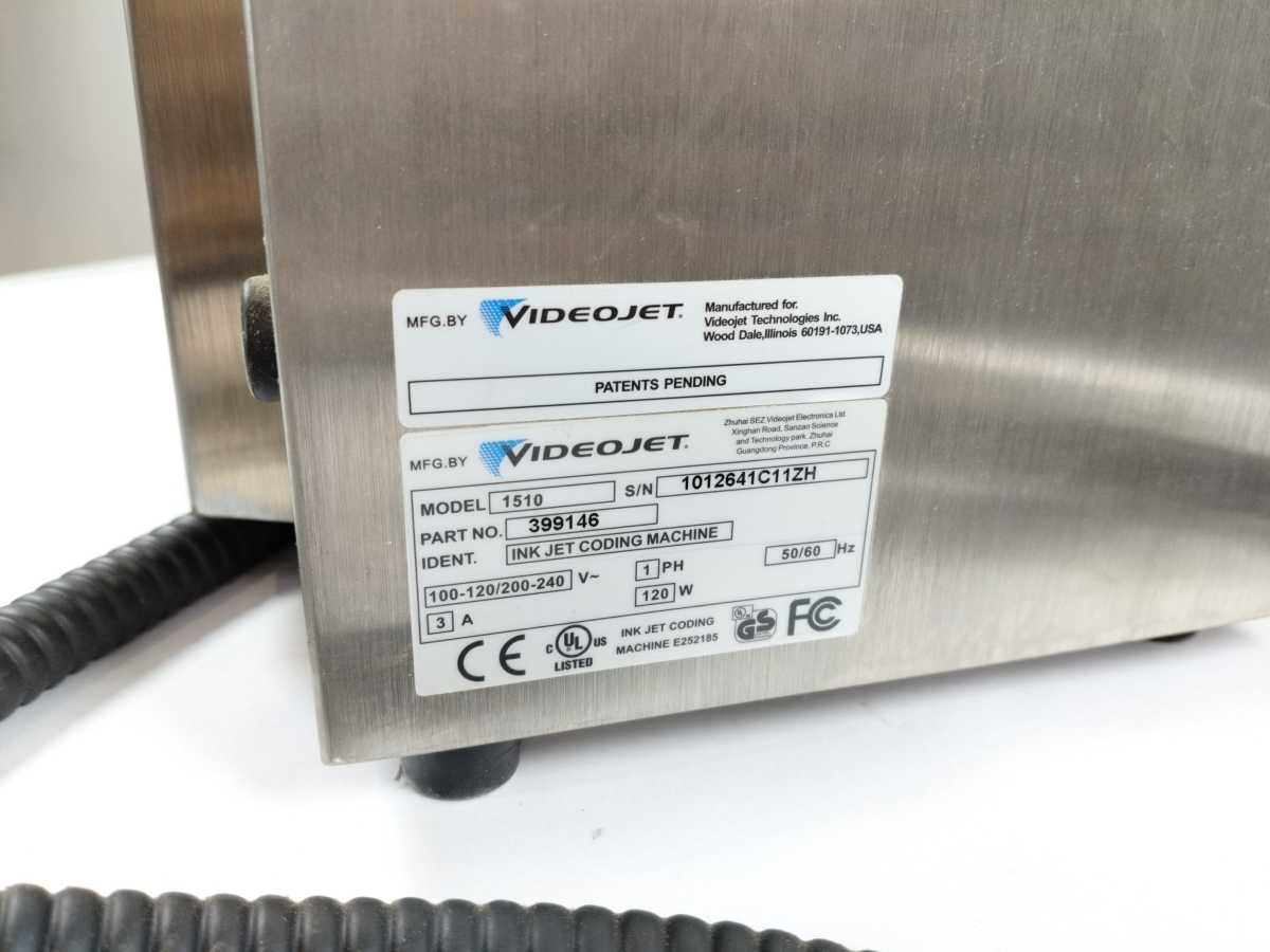 VideoJet 399146 1510 Ink Jet Coding Machine