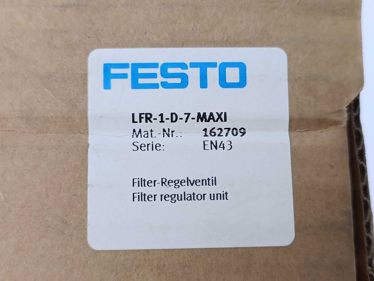 Festo 162709 LFR-1-D-7-MAXI EN43 Filter Regulator
