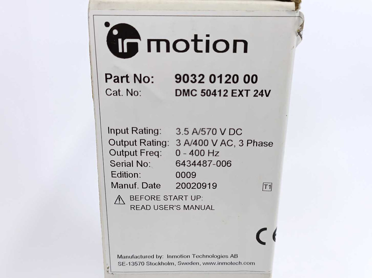 Atlas Copco 9032 0120 00 DMC 50412 EXT 24V Digital Motion Controller