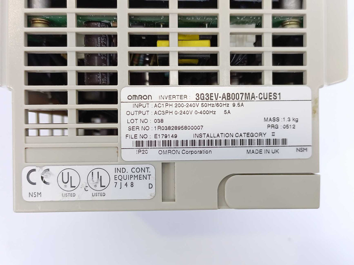 OMRON 3G3EV-AB007MA-CUES1 SYSDRIVE 3G3EV Inverter