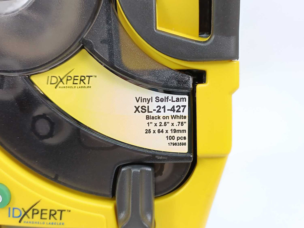 Brady IDXPERT Handheld Labeler + 2x XSL-21-427 + XC-1500-580-WT-BK