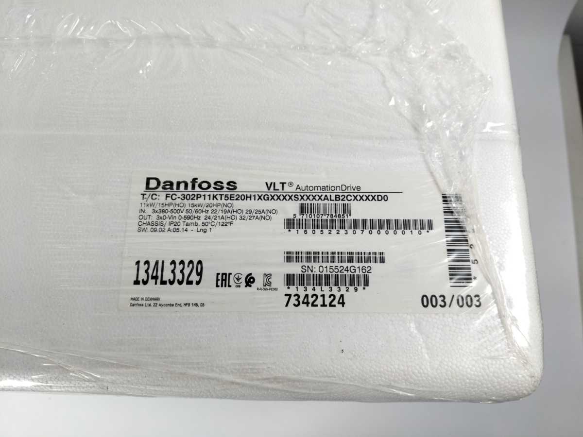 Danfoss FC-302P11KT5E20H1X 11-15kW VLT® AutomationDrive FC-302