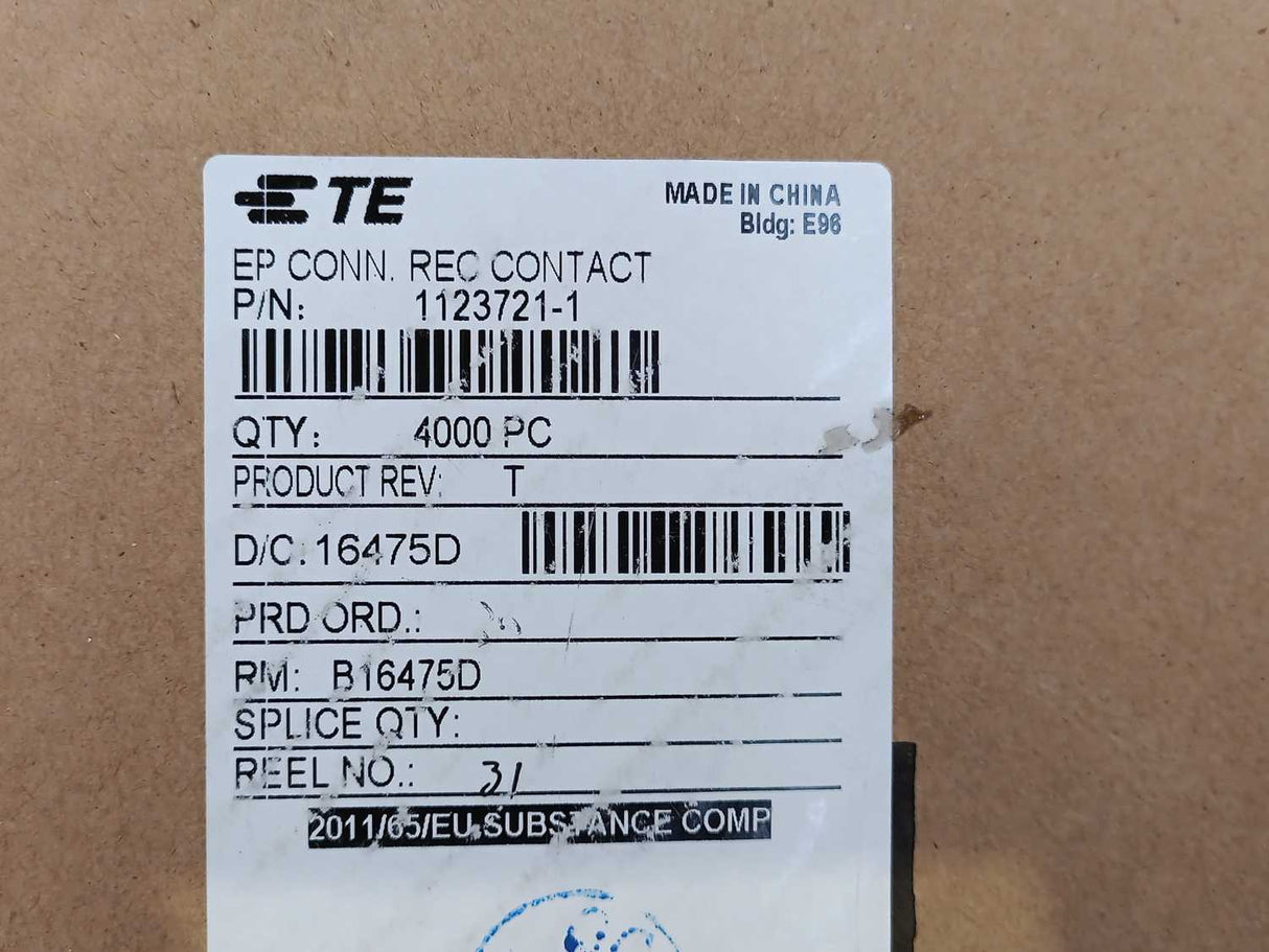 TE Connectivity 1123721-1 EP CONN. REC Contact 0.5-0.89mm2 ~1400pcs.