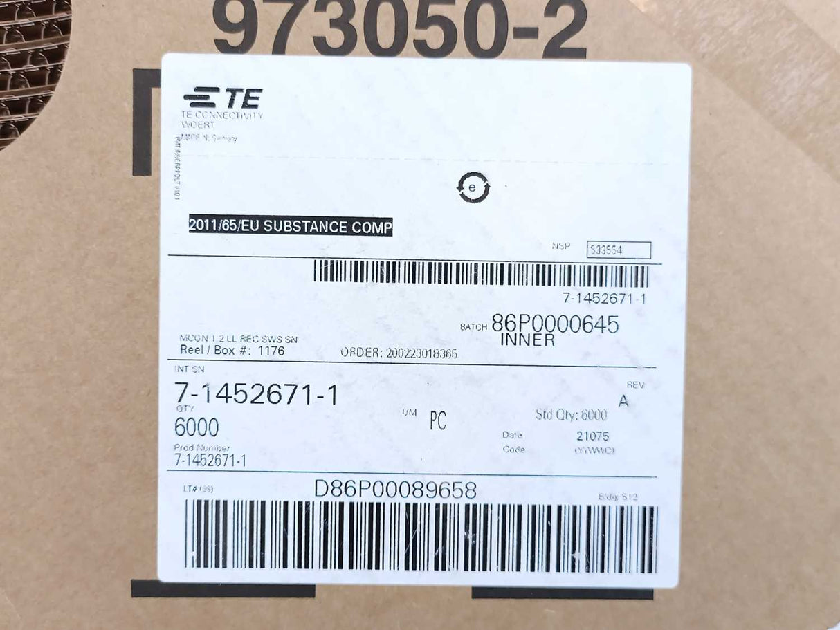 TE Connectivity 7-1452671-1 MCON 1.2 LL REC SWS SN ~5000pcs