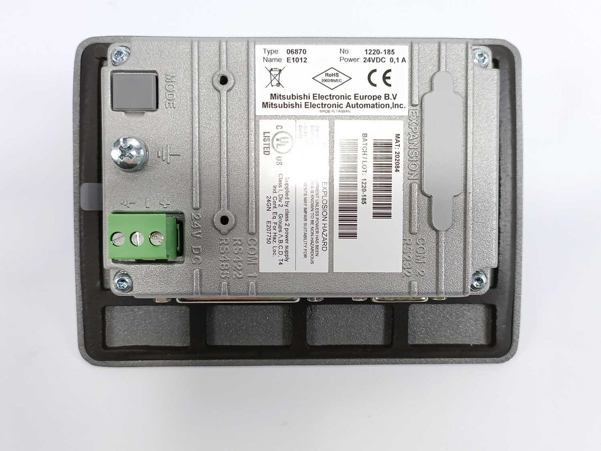 Mitsubishi 06870 E1012 Operator Panel - 24VDC 0,1A
