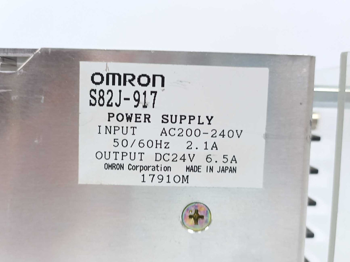 OMRON S82J-917 Power Supply DC24V 6.5A