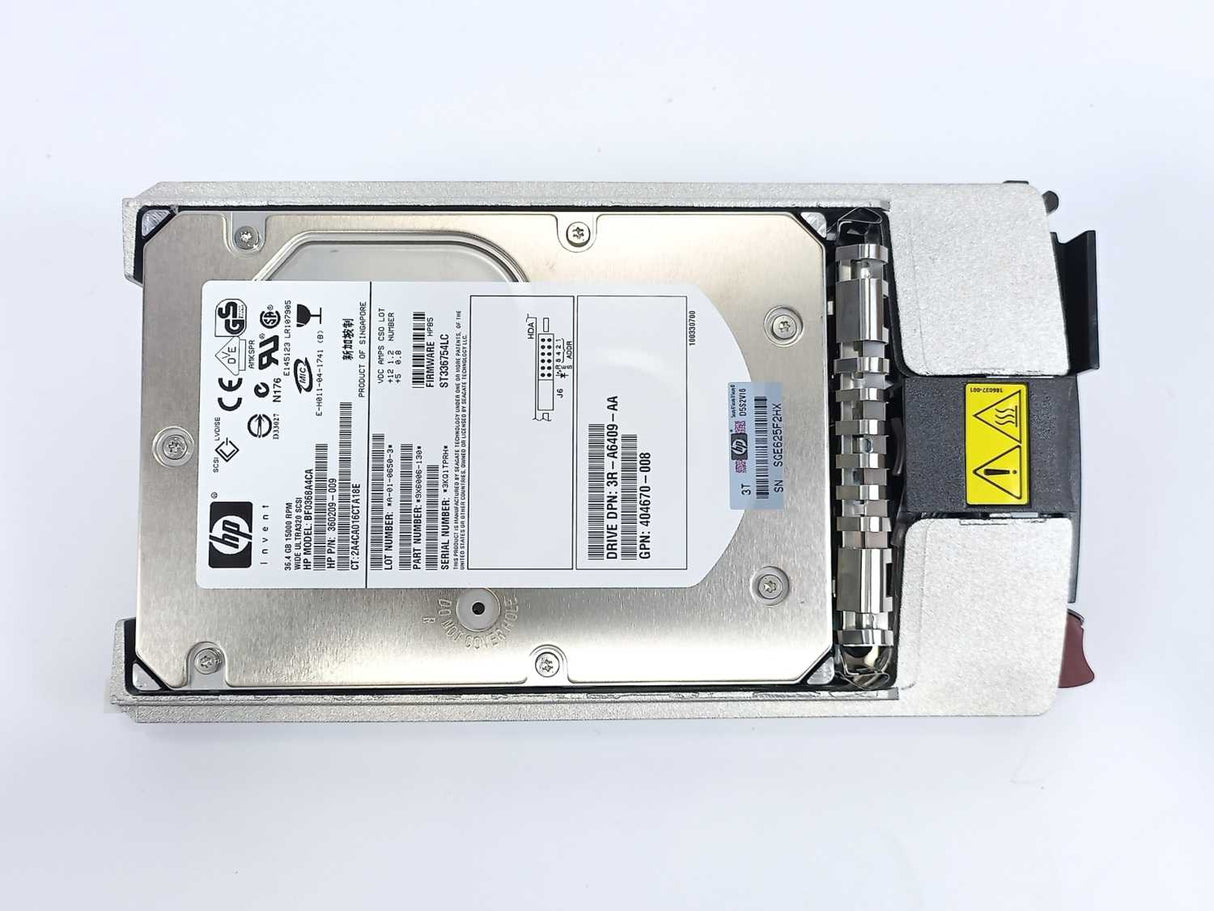 HP 404670-008 36.4-GB 15K Ultra320 SCSI Hot Swappable Hard Drive