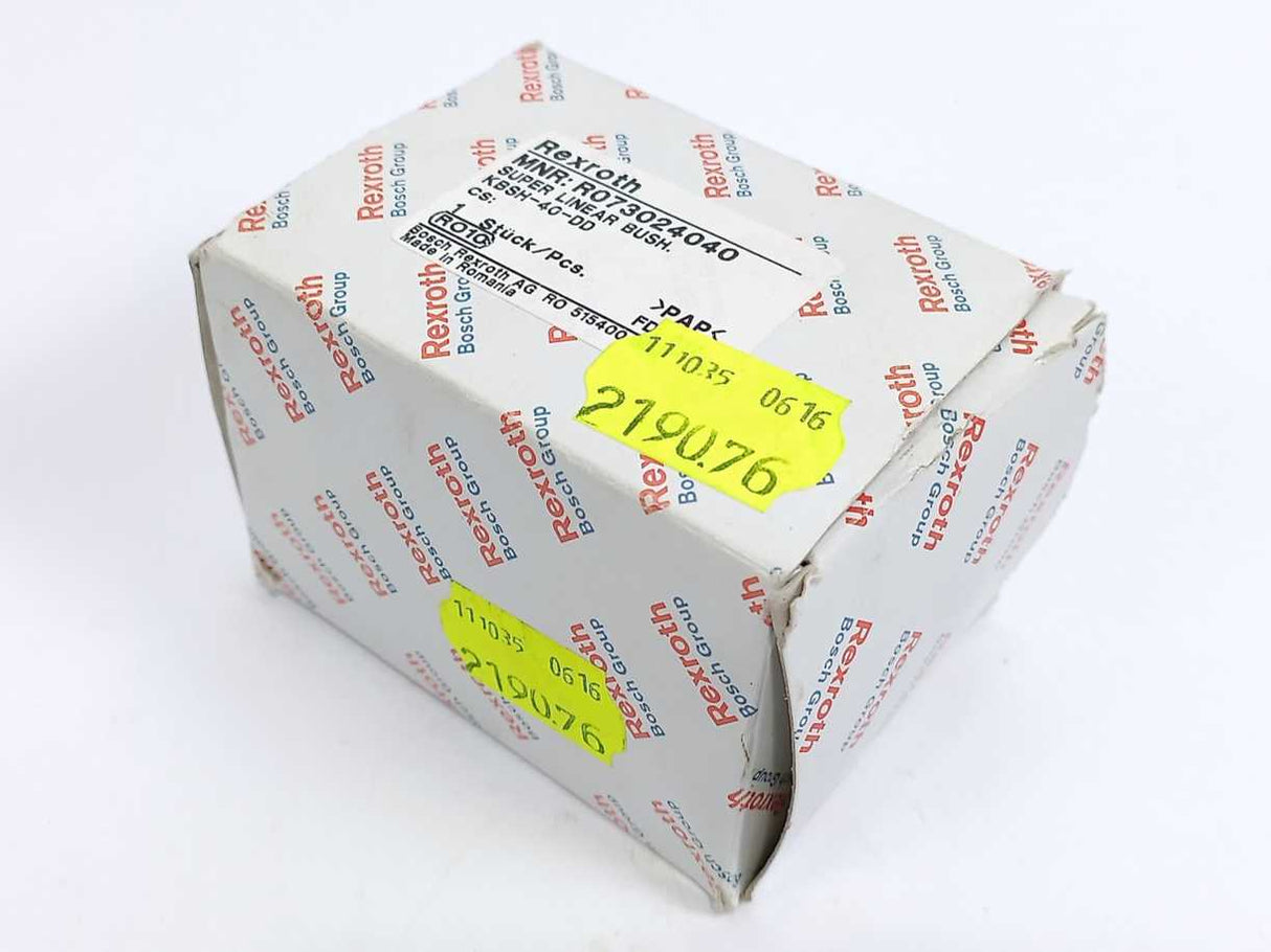 Rexroth R073024040 Super Linear Bushing KBSH-40-D w/ Two seals