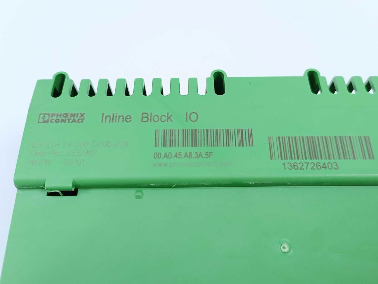 Phoenix Contact 2832962 ILB ETH 24 DI16 DIO16-2TX I/O Module