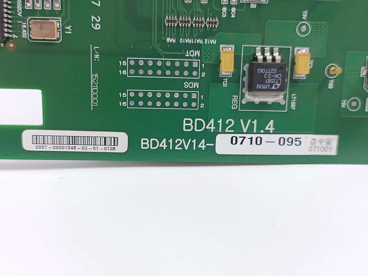 HYUNDAI HEAVY INDUSTRIES BD412V14-0710-095 BD412 V1.4 Printed Circuit Board