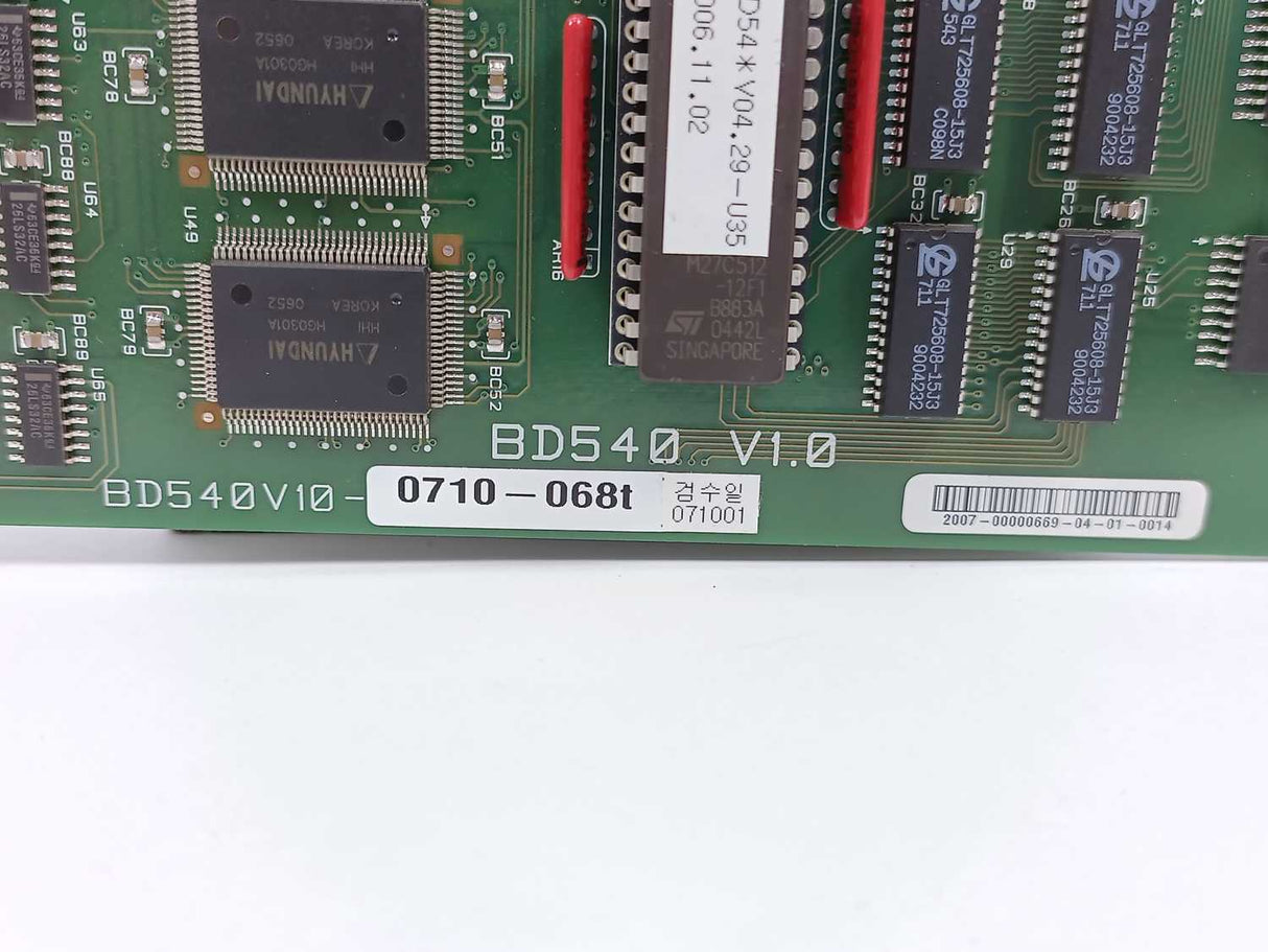 HYUNDAI HEAVY INDUSTRIES BD540V10-0710-068t BD540 V1.0 Printed Circuit Board