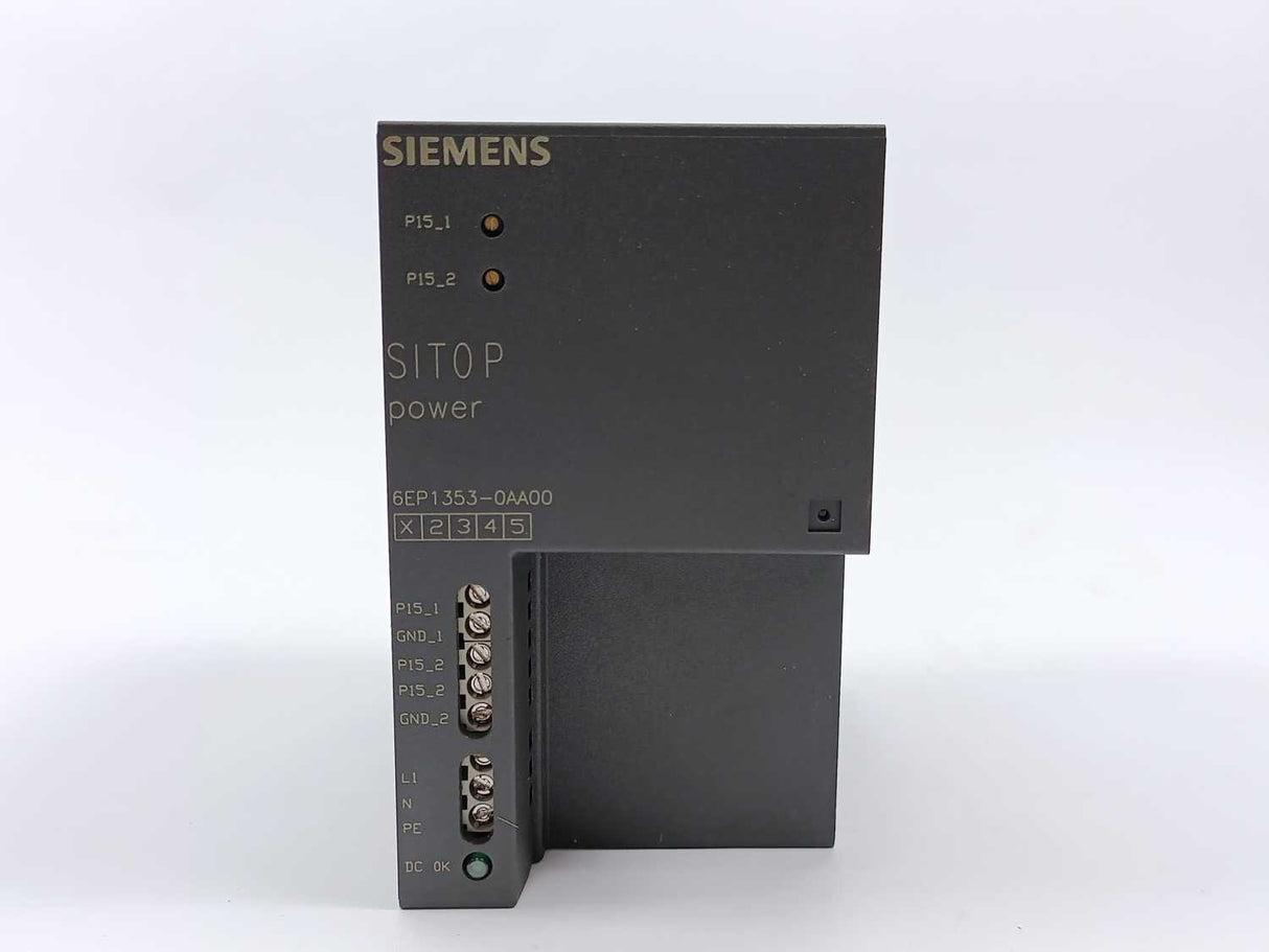 Siemens 6EP1353-0AA00 SITOP Stabilized Power Supply DUAL 2X 15 V/3,5 A