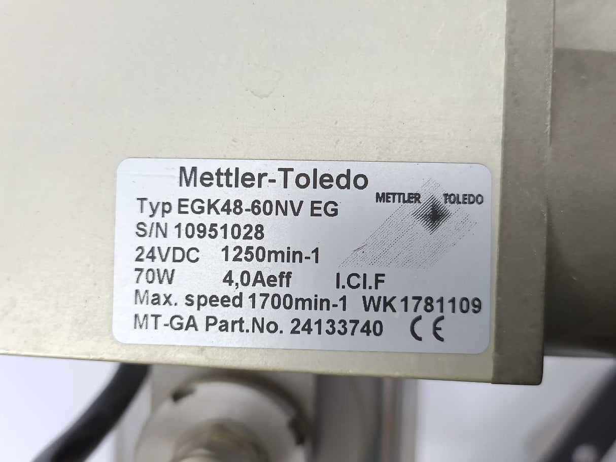 Mettler Toledo DMS 20 + EGK48-60NV EG Conveyer Belt for Metal Detector