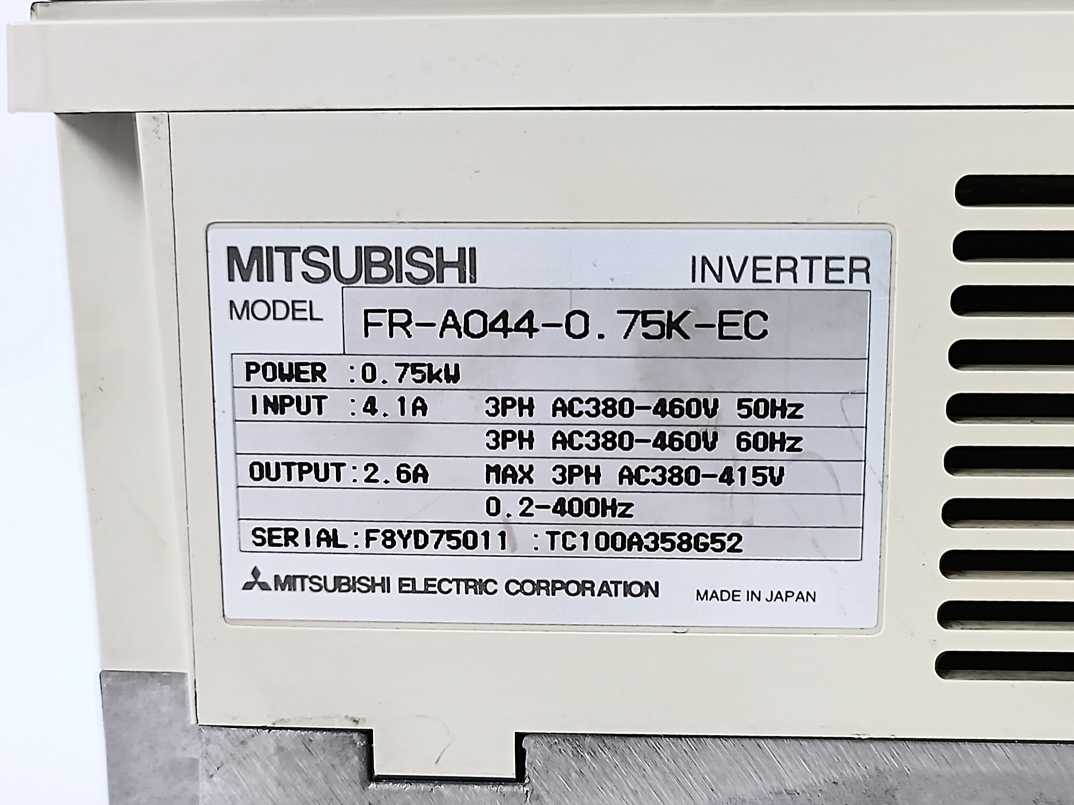 Mitsubishi FR-A044-0.75K-EC Inverter