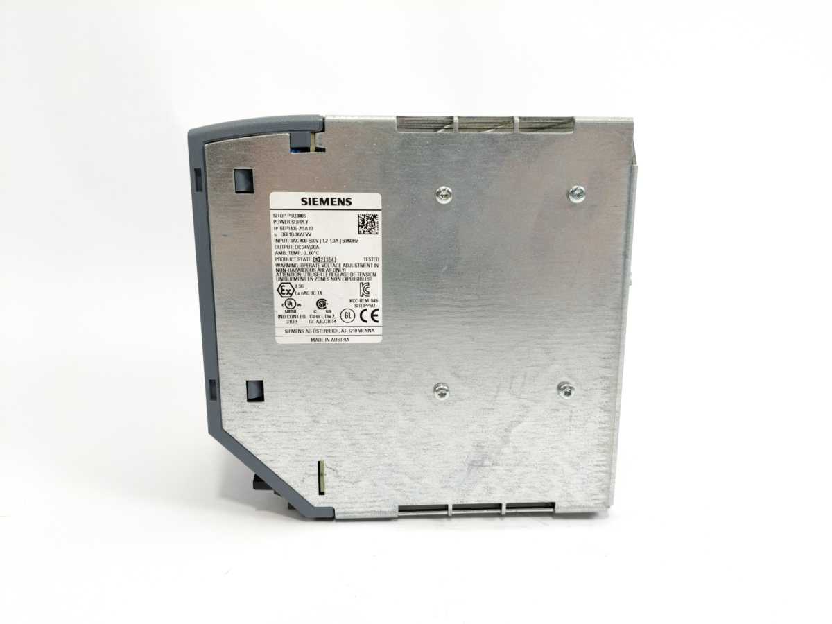 Siemens 6EP1436-2BA10 SITOP PSU300S 24V 20A Power Supply