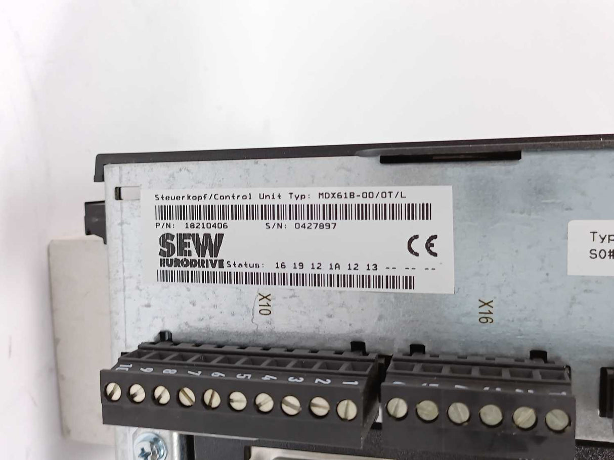SEW-EURODRIVE MDX61B0055-5A3-4-0T/L Movidrive Control Unit 18210406