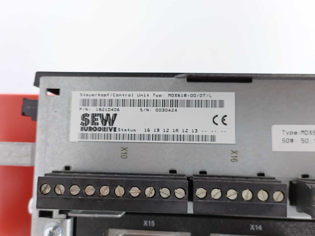 SEW-EURODRIVE MDX61B0150-503-4-0T/L Movidrive Control Unit 18210406