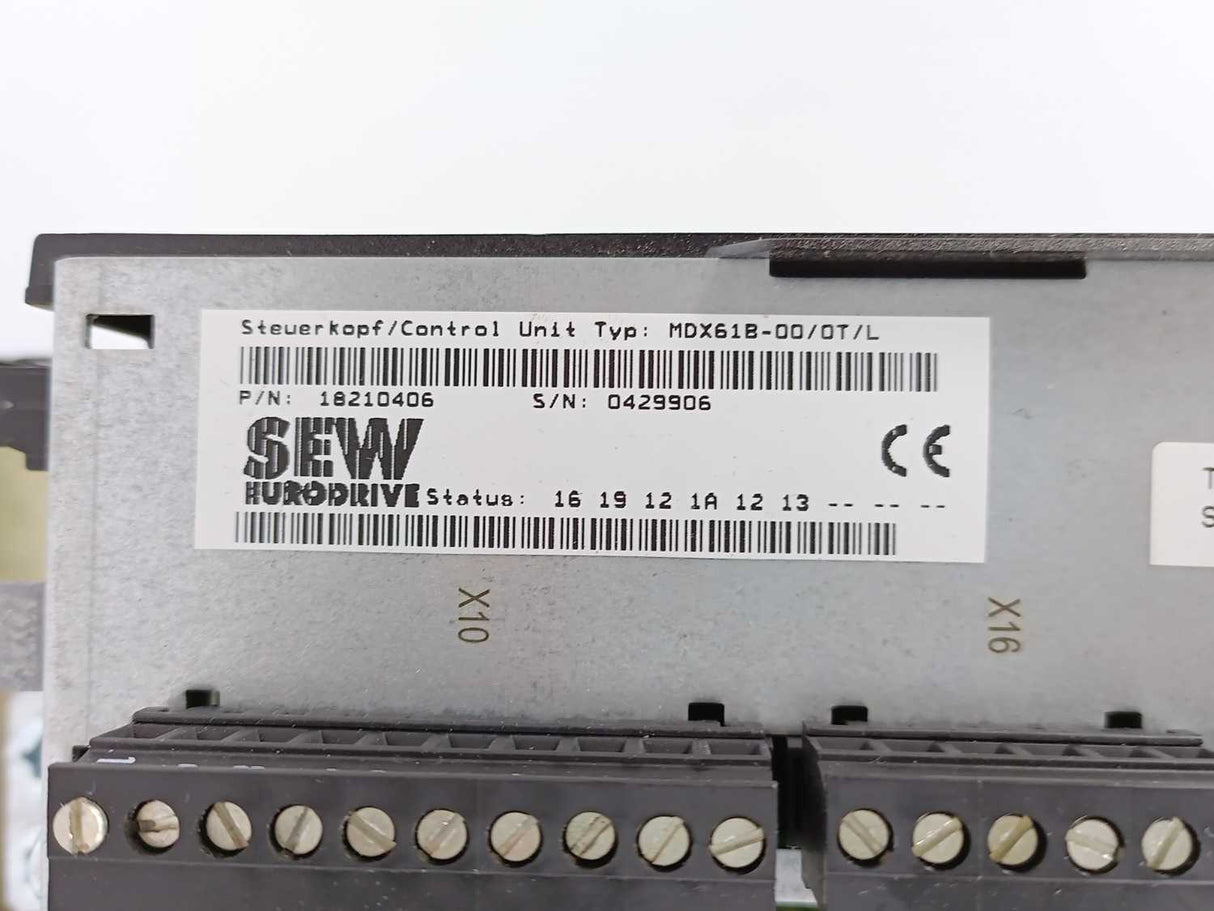SEW-EURODRIVE MDX61B0300-503-4-0T/L Movidrive Control Unit 18210406, 28200977