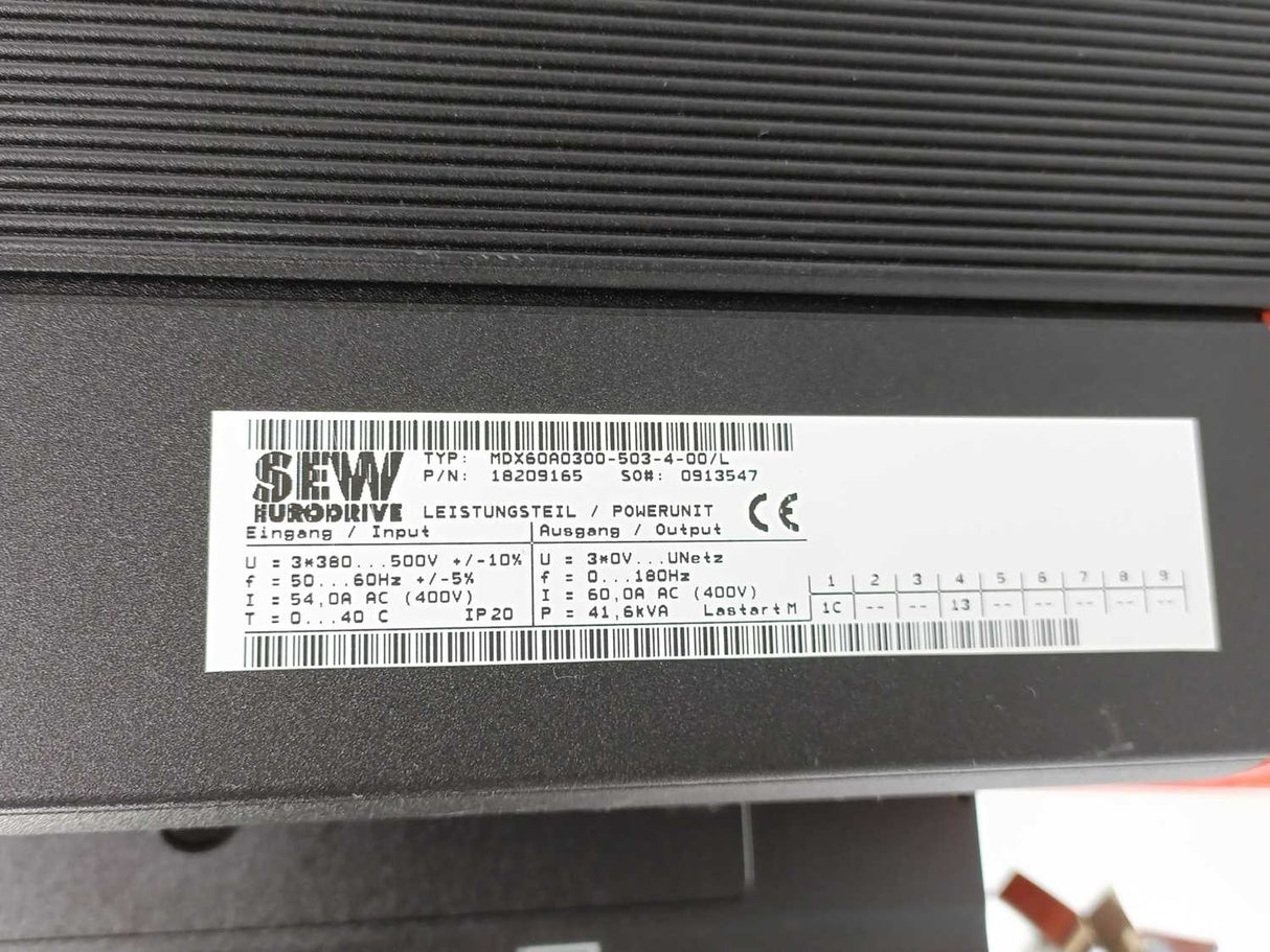 SEW-EURODRIVE MDX61B0300-503-4-0T/L Movidrive Control Unit 18210406, 28200977
