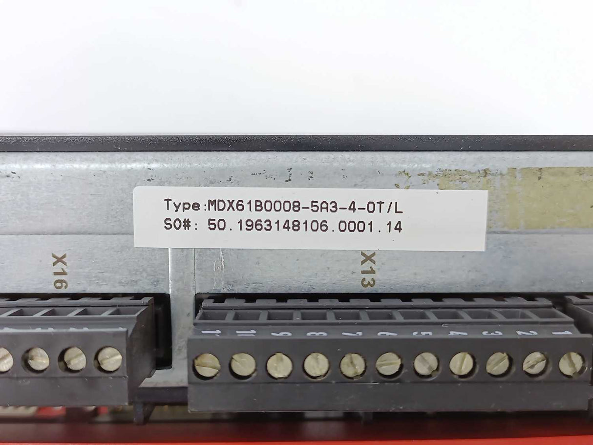 SEW-EURODRIVE MDX61B0008-5A3-4-0T/L Movidrive 08289611 w/ Control DBG60B-01