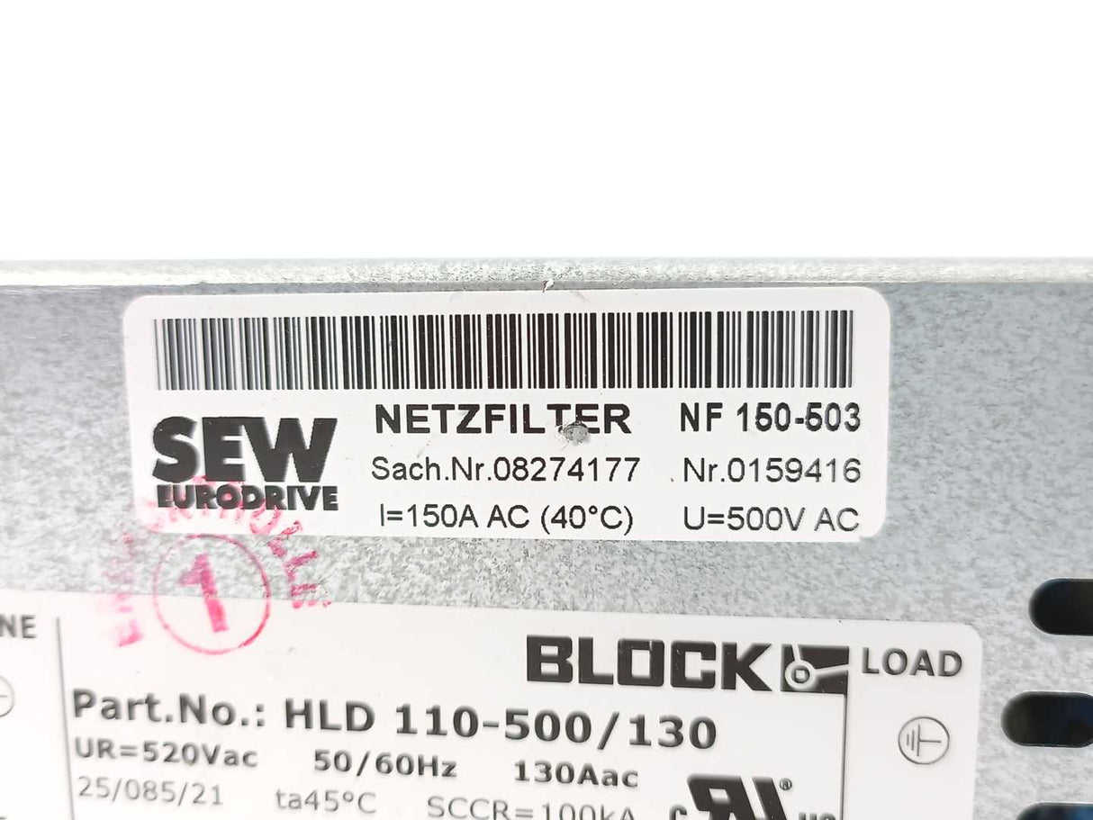 SEW-EURODRIVE NF150-503 08274177 Line Filter