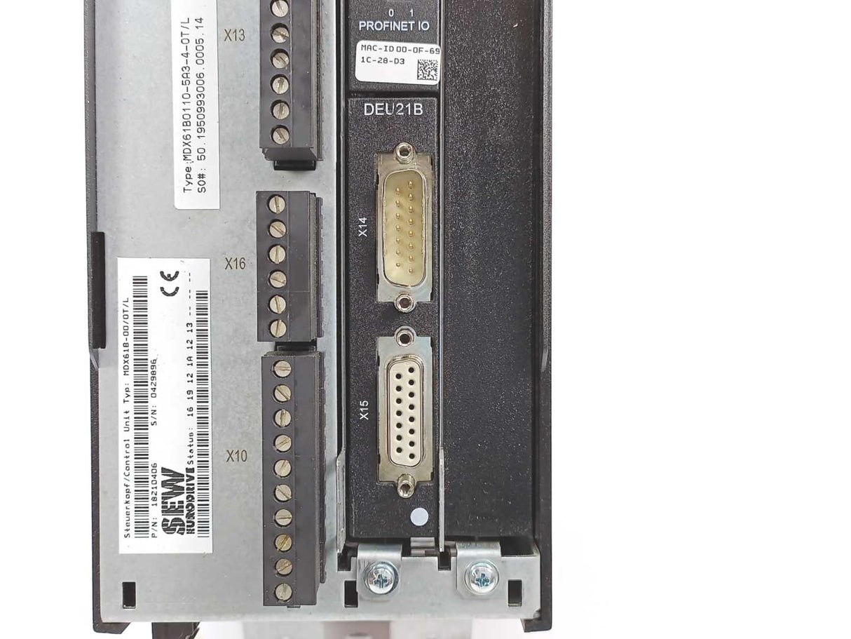 SEW-EURODRIVE MDX61B0110-5A3-4-0T/L Movidrive Control Unit 18210406