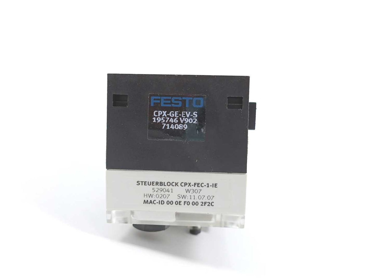 Festo 529041 CPX-FEC-1-IE Control Block + 195746