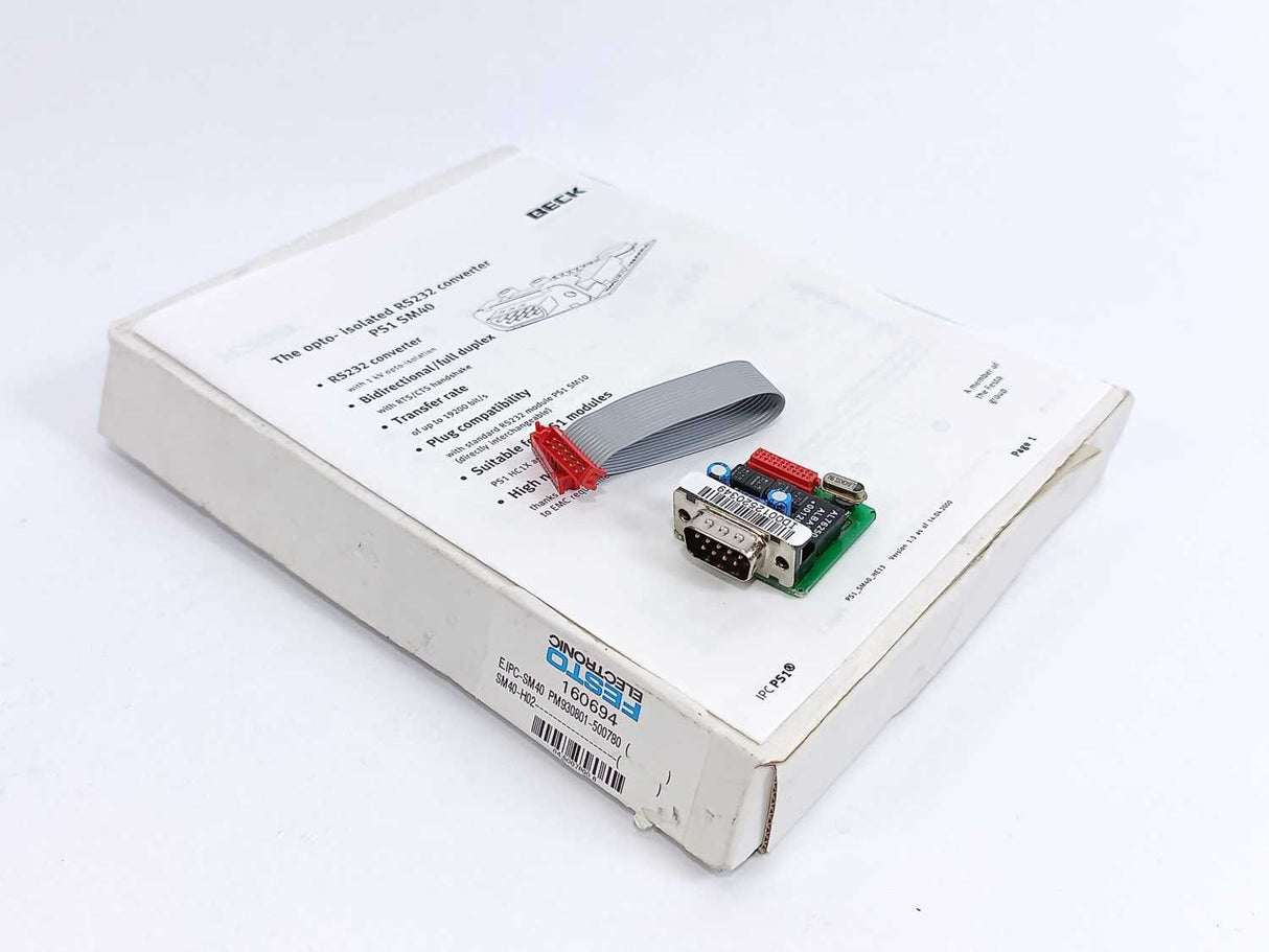 Festo 160694 PS1 SM40 Opto-Isolated RS232 Converter